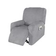 thumbnail image 1 of Amdohai 4 Separate Piece Waterproof Stretch Recliner Sofa Cover Suede Chair, 1 of 7