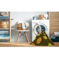 thumbnail image 2 of Ahgly Company Tapis d'Intérieur Lavable à la Machine, Carré, Transitionnel, Brun, Tapis de Zone, 4 Pieds Carré, 2 of 7