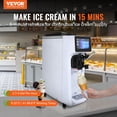 thumbnail image 2 of VEVOR Commercial Ice Cream Machine, 10.6 QT/H Yield, 1000W Single Flavor Countertop Soft Serve Ice Cream Maker, 4L Hopper 1.6L Cylinder, Touch Screen Auto Clean Pre-cooling, for Restaurant Snack Bar, 2 of 9
