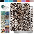 thumbnail image 1 of iPad Mini 5th Gen 2019 7.9 Inch [ Mini 5 ] A2133 A2124 A2126 MUXH2LL/A MUXF2LL/A MUXG2LL/A Shock Proof Magnetic Dual Angle Stand with Honeycomb Pattern Printed Cover - Leopard, 1 of 8