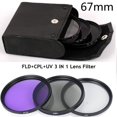 thumbnail image 2 of 3 Pcs Filtre d'Objectif d'Appareil Photo Numérique UV+CPL+FLD 49-77mm pour Canon pour Nikon pour Sony, 2 of 4