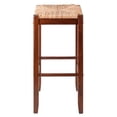 thumbnail image 4 of Winsome Kaden Rush Seat Bar Stools, 2-Pc Set, Walnut, 4 of 5