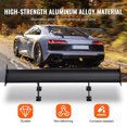thumbnail image 3 of KFFKFF Auto Wing Spoiler, 43.3 inch Universal Design with Single Deck, Adjustable Lightweight Aluminum, Vehicle Rear Spoiler Wing, Racing Spoiler BGW/JDM Drift in Black, 3 of 9