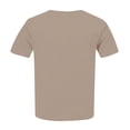 thumbnail image 4 of Yuyuzo Hauts Grande Taille pour Femmes T-Shirts à Manches Courtes à Col Rond T-Shirts de Couleur Unie T-Shirts Basiques Unis, 4 of 5