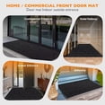 thumbnail image 5 of KOLOKO Outdoor Mat Non Slip Doormat 4'x5' Front Door Mat Outside Welcome Mat Dirt Trapper Commercial Indoor Floor Mat Rubber Backed Thicken Entryway Rug Low Profile Black, 5 of 5