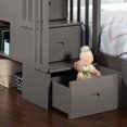 thumbnail image 4 of AFI Westbrook Escalier de Rangement Lit Superposé Twin sur Full en Gris, 4 of 10