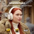 thumbnail image 2 of Edifier Écouteurs à Réduction de Bruit Active, Casque Bluetooth Circum-Aural, Filaire et Sans Fil, Audio Haute Résolution Certifié, Appels Clairs à Recharge Rapide - Ivoire, 2 of 7