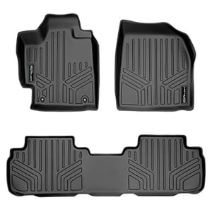 MAXLINER A0038/B0037 Floor Mats for Toyota Highlander Non Hybrid, 2008-2013, 2 Row Set, Black