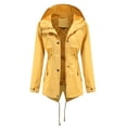 thumbnail image 2 of Manteau d'Hiver pour Femmes, Manteau de Pluie Uni, Manteaux d'Extérieur Imperméables, Imperméable à Capuche, Coupe-Vent, Manteaux d'Hiver pour Femmes en Liquidation, 2 of 9