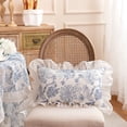 thumbnail image 1 of XYAIYT Soft Ruffled Throw Pillow Cover for Living Room Sofa and Bedroom Elegant Hidden Zipper Design Easy to Insert and Machine Washable Decorative Cushion Cover(White,Tpye5), 1 of 6