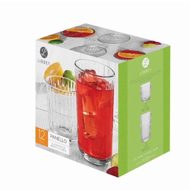 Panello Mixed Glassware Set, 12 Piece