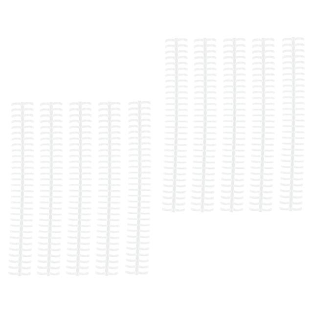 Binding Spines, Binding Coils 30 Holes Manual Bound Wear Resistant For Student For Loose Leaf Transparent