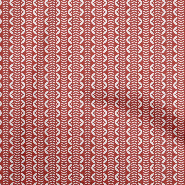 oneOone Velvet Red Fabric Asian Block Fabric For Sewing Printed Craft Fabric By The Yard 58 Inch Wide