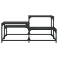 thumbnail image 3 of vidaXL Coffee Table Black 87.5x87.5x40 cm Engineered Wood, 3 of 5