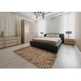 thumbnail image 4 of Ahgly Company Indoor Rectangle Abstract Dark Sienna Brown Southwestern Area Rugs, 2' x 5', 4 of 6