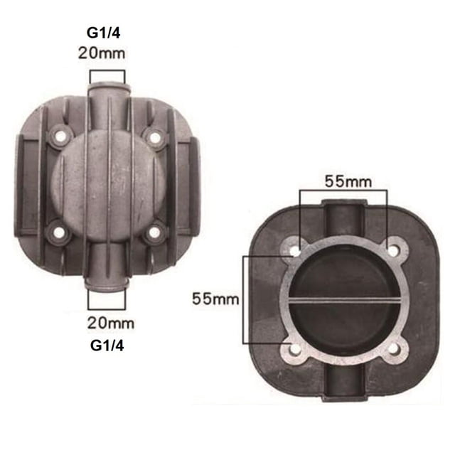 Lefu Silent Oil-free Air Compressor Air Pump Parts Cylinder Head Replacement Parts