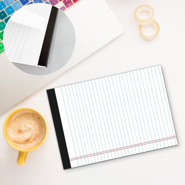 Tyidzon School Supplies A5 Horizontal Line Tear-off Notepad A4 Memo Planner Portable Notepad 50 Pages