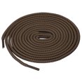 thumbnail image 1 of INSPIRE CHIC Unisex Thick Solid Color Round Shoelaces for Leather Boots Coffee Color 160 cm/63", 1 of 4