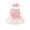 Pink, variant on LOVZFMLL Girls Girls' Solid Color Sleeveless Lace With Dress Knot Bow Hairband Two Piece Set