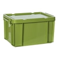 thumbnail image 3 of Heavy Duty Storage Bins Industrial Tote Bin Durable Stackable Storage Containers Green, 3 of 9