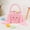 Pink, variant on Dnogom Easter Bunny Long Ear Tote Basket, Plush Rabbit Handbag Decoration for Easter Eggs Hunts, Gift Storage & Festive Decor (9.8x9")