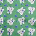 thumbnail image 1 of oneOone Rayon Green Fabric Asian Kawaii Rabbit Fabric For Sewing Printed Craft Fabric By The Yard 56 Inch Wide, 1 of 4