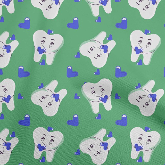 oneOone Rayon Green Fabric Asian Kawaii Rabbit Fabric For Sewing Printed Craft Fabric By The Yard 56 Inch Wide