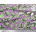 thumbnail image 2 of Soimoi Purple Silk Fabric Cactus Tree Decor Fabric Printed Yard 42 Inch Wide, 2 of 5