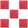 thumbnail image 3 of 5Pcs 11.81Inch Square Puzzle Polyester Velvet Carpet in 14 Colors, 3 of 9