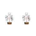 thumbnail image 1 of Maytalsory 1/2/3/5 Bonsai Crystal Tree - Exquisite Home Decoration With Natural Charm Wonderful Decoration Handmade light blue 2PCS, 1 of 6