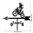 thumbnail image 3 of Huanglei Metal Weather Vane With Ornament Roof Mount Weathervane Wind Direction Indicator Garden Stake Direction Indicator Measuring Tool Yard Easy Use, 3 of 4
