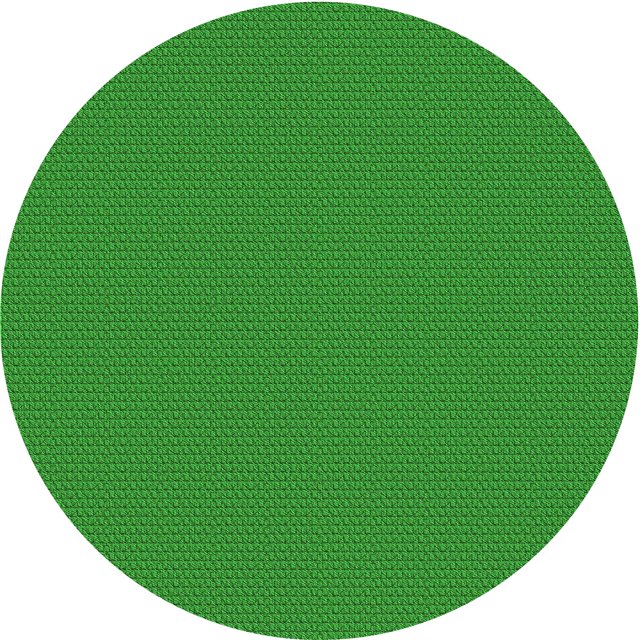 Ahgly Company Tapis de Zone Ronds d'Intérieur Lavables à la Machine, Style Transitionnel, Verts, 7 Pieds Rond