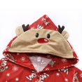 thumbnail image 2 of Pyjama de Noël Assorti pour la Famille Combinaison une-Pièce Maman Papa Enfants Sweat à Capuche Cerf, 2 of 8