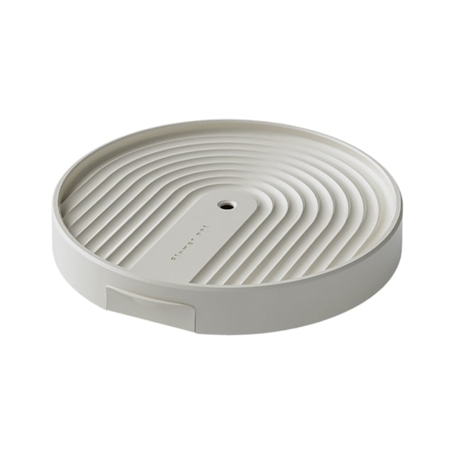 Support de Jardinière à Roulettes Support Rond avec Roues Plateau de Transport pour Jardinière à Roulettes pour Intérieur et Extérieur Maison Dortoir Support de Séchage de Bouteilles Petit Tapis de Cuisine Support de Tampon à Récurer pour Comptoir de Cuisine Vaisselle