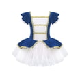 thumbnail image 1 of iiniim Enfants Filles Manches à Volants Robe Tutu de Ballet Justaucorps Halloween Noël Costumes de Danse Robe Bleu Royal 16, 1 of 8