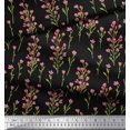 thumbnail image 2 of Soimoi Poly Georgette Fabric Flower Watercolor Print Fabric by The Yard 42 Inch Wide, 2 of 3