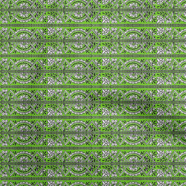 oneOone Cotton Poplin Twill Green Fabric Block Sewing Craft Projects Fabric Prints By Yard 56 Inch Wide-L8