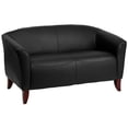thumbnail image 1 of Causeuse en cuir noir de la série HERCULES Imperial, 1 of 9