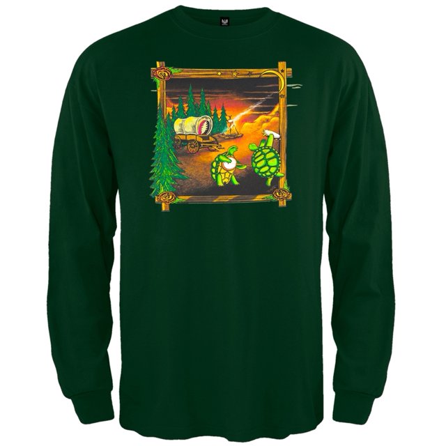 Grateful Dead - T-Shirt à Manches Longues avec Wagon Couvert Forêt