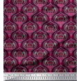 thumbnail image 1 of Soimoi polyester Crepe Fabric Moroccan Damask Print Fabric by the Yard 42 Inch Wide, 1 of 3