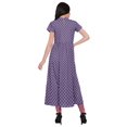 thumbnail image 3 of Moomaya Robe Tunique à Fente avant pour Femmes, Manches Courtes, Kurti Imprimée, Tenue d'Été, 3 of 5