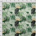 thumbnail image 4 of oneOone Velvet Mint Fabric Tropical Craft Projects Decor Fabric Printed By The Yard 58 Inch Wide, 4 of 5