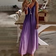 thumbnail image 2 of Kcodviy Robes Maxi pour Femmes Robes Portefeuille Été Sans Manches Boho Décontractées Robe Maxi Femmes Col en V Longues Robes Femmes Décontractées Été Robe de Plage pour Vacances, 2 of 5
