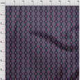 thumbnail image 3 of oneOone Viscose Chiffon Fabric Diamond & Swirl Ikat Printed Craft Fabric BTY 42 Inch Wide, 3 of 4
