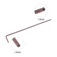 thumbnail image 3 of Unique Bargains 1.5mm Ball End Hex Key Wrench, L Shaped Long Arm S2 Steel Repairing Tool, Metric 2 Pack, 3 of 5