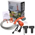 thumbnail image 1 of Douche de Camping Portable, Douche Portable pour Pompe de Camping avec Doubles Batteries USB Détachables, Pommeau de Douche Extérieur pour Camping, Randonnée, Voyage, 1 of 9