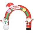 thumbnail image 1 of HOMCOM 9ft Giant Christmas Inflatables Archway with Santa for Yard, 1 of 10