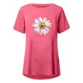 thumbnail image 4 of Pompotops Chemises Mode Décontractée pour Femmes Manches Courtes Tee-Shirt Ample Tunique Blouse, 4 of 4