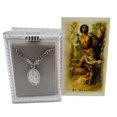 thumbnail image 4 of Westmon Works Saint Sebastian Pewter Medal 3/4 Inch Long with Stainless Steel Chain Boxed, 4 of 4