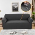 thumbnail image 1 of Stretch Sofa Slipcover Sofa Cover Furniture Protector Couch Soft with Elastic Bottom With Jacquard Fabric Small Checks Couch Covers, 1 of 7